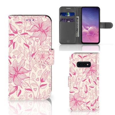 Samsung Galaxy S10e Hoesje Pink Flowers