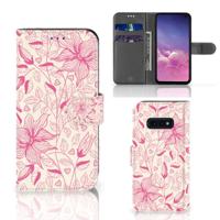 Samsung Galaxy S10e Hoesje Pink Flowers