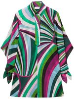 PUCCI robe en coton à imprimé Iride - Vert