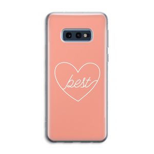 Best heart: Samsung Galaxy S10e Transparant Hoesje