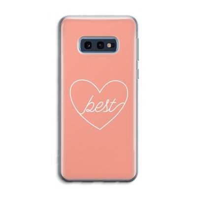 Best heart: Samsung Galaxy S10e Transparant Hoesje