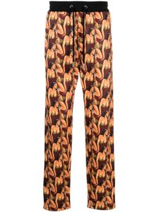 Roberto Cavalli pantalon de jogging à motif graphique - Rouge