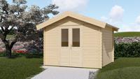 Woodpro Blokhut/Tuinhuis Dreumel 300x300 cm- Zadeldak- Hout- Woodpro