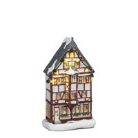 Facade Elzas house battery operated l8xb4xh14 cm - Luville