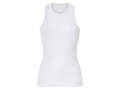 esmara Dames geribde tanktop (Wit, L (44/46))