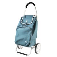 Boodschappentrolley - 50 liter - aluminium frame - groen - 45 x 34 x 95 cm