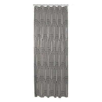 Sealskin Douchegordijn Brave 180x200 cm PEVA Zwart / Wit
