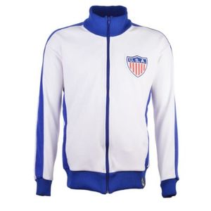 Verenigde Staten Retro Trainingsjack - Wit/ Blauw