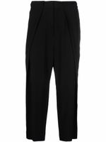 Balmain pantalon court à plis marqués - Noir