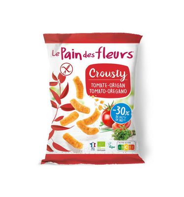 Chips gepoft tomaat basilicum glutenvrij bio vegan
