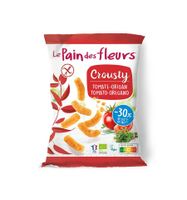 Chips gepoft tomaat basilicum glutenvrij bio vegan