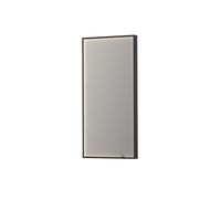 Spiegel INK SP19 Rechthoek In Stalen Kader Met Indirecte Colour Changing LED Verlichting 50 x 4 x 100 cm Mat Zwart