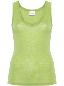 Claudie Pierlot pull en laine à design sans manches - Vert