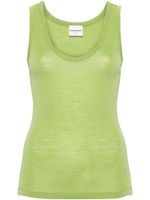 Claudie Pierlot pull en laine à design sans manches - Vert - thumbnail