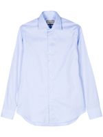 Canali chemise en coton à manches longues - Bleu