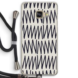 Marrakech Zigzag: Samsung Galaxy A3 (2016) Transparant Hoesje met koord