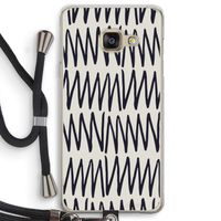 Marrakech Zigzag: Samsung Galaxy A3 (2016) Transparant Hoesje met koord