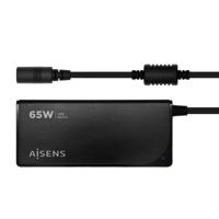 Laptop oplader Aisens ASLC-65WAUTO-BK 65 W