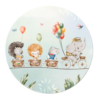 Muurcirkel Adventure Time Feesttrein 120 Ophangsysteem