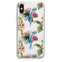 Kleurrijke papegaaien: iPhone XS Max Transparant Hoesje