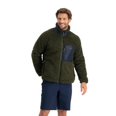 Sherpa Fleecevest | Donkergroen | M