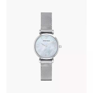 Emporio Armani HerenhorlogeGianni Mother of Pearl Mesh Strap AR1955