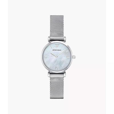 Emporio Armani HerenhorlogeGianni Mother of Pearl Mesh Strap AR1955