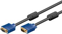 Goobay 93614 VGA kabel 3 m VGA (D-Sub) Zwart, Blauw