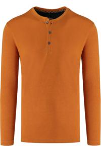 Marvelis Casual Modern Fit Longsleeve mango, Effen