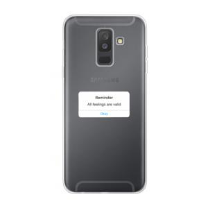 Reminder: Samsung Galaxy A6 Plus (2018) Transparant Hoesje