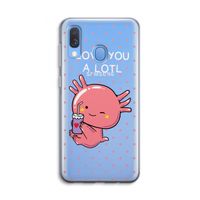 Love You A Lotl: Samsung Galaxy A40 Transparant Hoesje