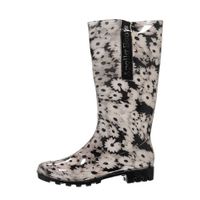 XQ regenlaarzen met bloemenprint wit - thumbnail