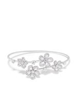 David Morris bracelet torque Miss Daisy Open Twist en or blanc 18ct orné de diamants - Argent - thumbnail