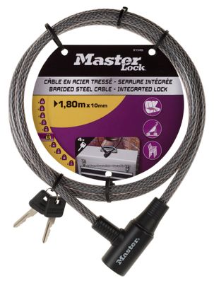 Masterlock Kabel 1,80m x 10mm - 8154EURD 8154EURD