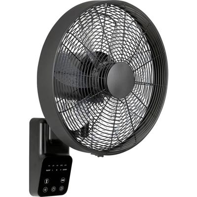 CasaFan AIROS ECO DESIGN WALL SW Wandventilator Zwart Met afstandsbediening, Timer