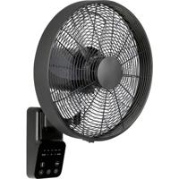 CasaFan AIROS ECO DESIGN WALL SW Wandventilator Zwart Met afstandsbediening, Timer