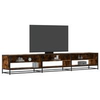 Tv-meubel 270x40x46 cm bewerkt hout gerookt eikenkleurig