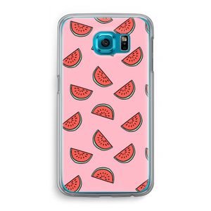 Watermeloen: Samsung Galaxy S6 Transparant Hoesje
