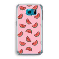 Watermeloen: Samsung Galaxy S6 Transparant Hoesje