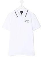 Ea7 Emporio Armani polo à logo imprimé - Blanc - thumbnail