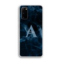 Midnight Marble: Samsung Galaxy S20 Transparant Hoesje Midnight Marble: Samsung Galaxy S20 Transparant Hoesje