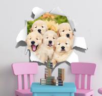 Muurstickers dieren schattige puppy's