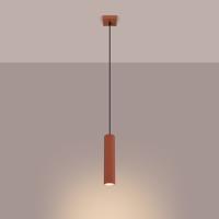 Hanglamp KARBON 1 rood oker
