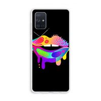 Lip Palette: Galaxy A71 Transparant Hoesje