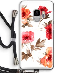 Roosjes: Samsung Galaxy S9 Transparant Hoesje met koord