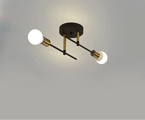 VintageGlow Dubbele Kop Plafondlamp