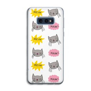Meow: Samsung Galaxy S10e Transparant Hoesje