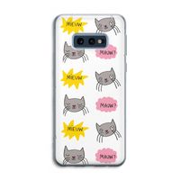 Meow: Samsung Galaxy S10e Transparant Hoesje