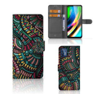 Motorola Moto G9 Plus Telefoon Hoesje Aztec