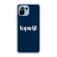 Topwijf Navy: Xiaomi Mi 11 Lite Transparant Hoesje Topwijf Navy: Xiaomi Mi 11 Lite Transparant Hoesje